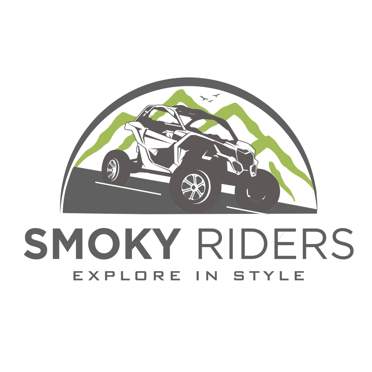 Smoky Riders logo for Maryville off-road UTV tours at Wahoo Ziplines